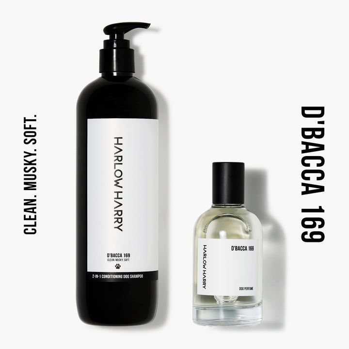 Harlow Harry D'bacca 169 dog perfume — clean and musky pet cologne for dogs