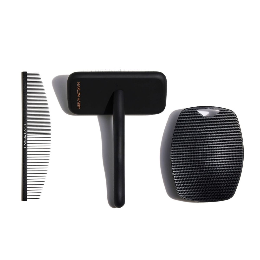 Luxury dog grooming set for a clean, fluffy, and fresh-smelling coat.